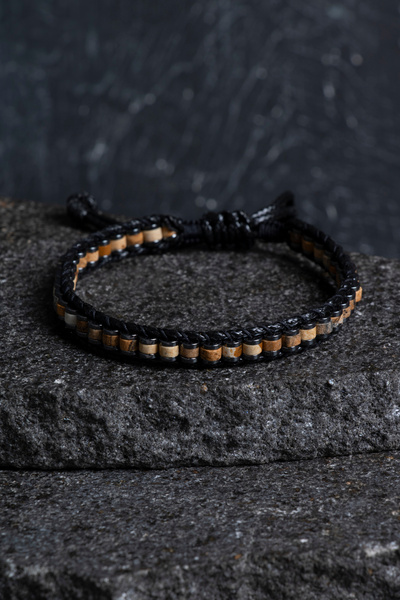 OSMANLI DOĞAL TAŞ Certified Jasper Special Design Leather Natural Stone Macra...