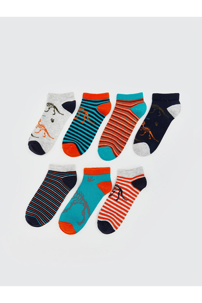 LC Waikiki LCW Kids Змішані смугасті шкарпетки для хлопчиків, 7 пар