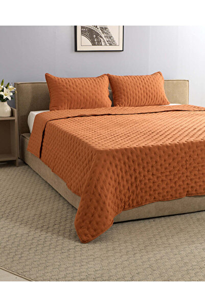 REDTAG Rust Pinsonic Quilted Bedspread – King Size