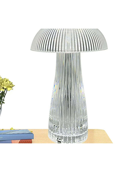 hocc Mushroom Style Crystal Touch Table Lamp