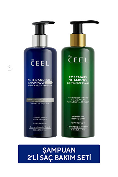 The Ceel Kepek Karşıtı & Biberiye Şampuanı Bakım Seti