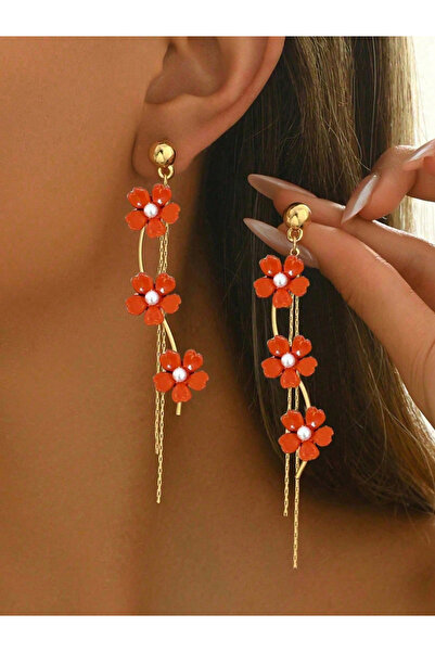 Take Two By Styli Women Flower Tassel Earrings