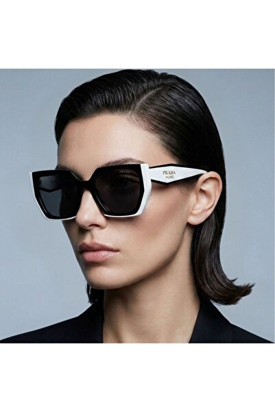 Prada Güneş Gözlüğü 15W 09Q-5S0 54-19 – Kadın, Siyah Asetat Çerçeve, Füme Mat...