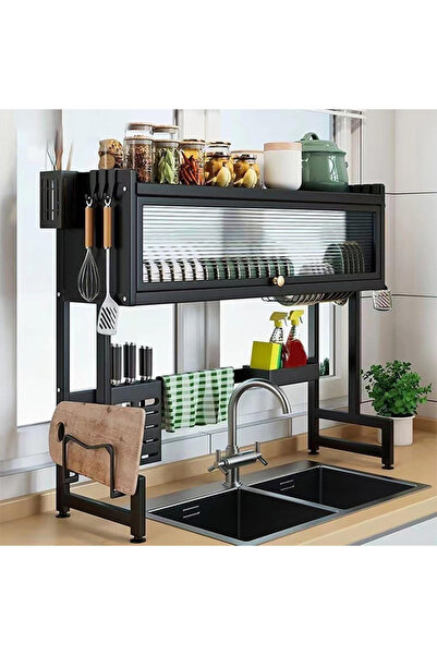 VOGMAX Over-the-sink draining rack, multi-functional kitchen storage rack, ov...
