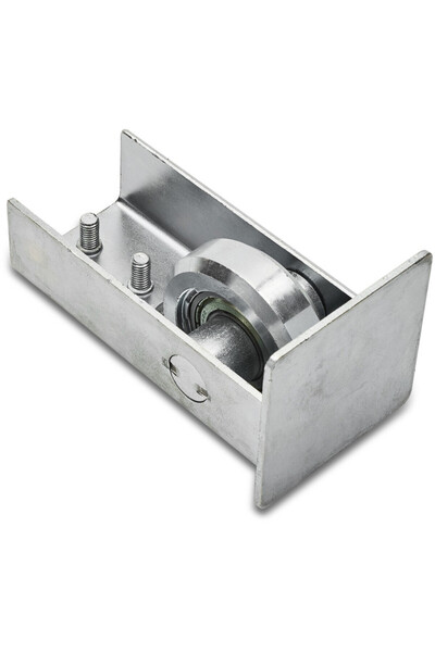 gwd Guide roller for rail 70x70x4 mm with end, bearing included, galvanized