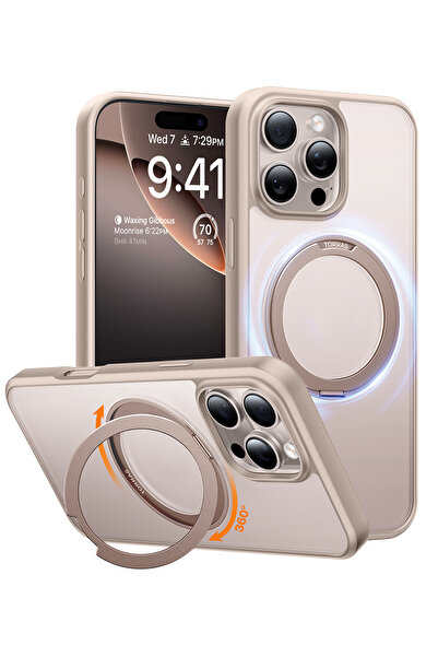 TORRAS iPhone 16 Pro Uyumlu O Stand Pro Serisi MagSafe Standlı Kılıf