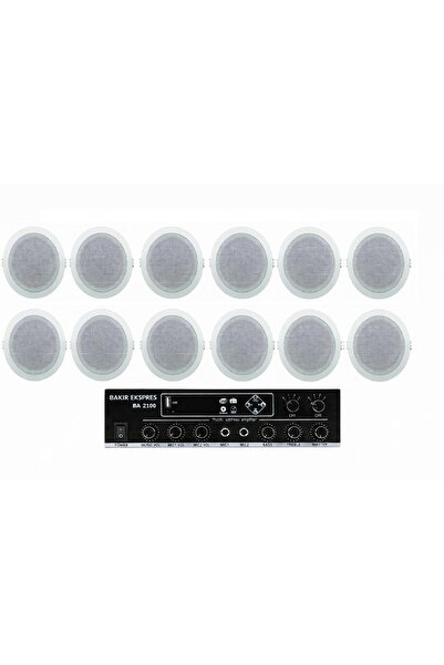 Westa Luxury, A Kalite 13cm 12 Hoparlör 1 Anfi Asma Tavan Ses Sistemi, Mağaza...