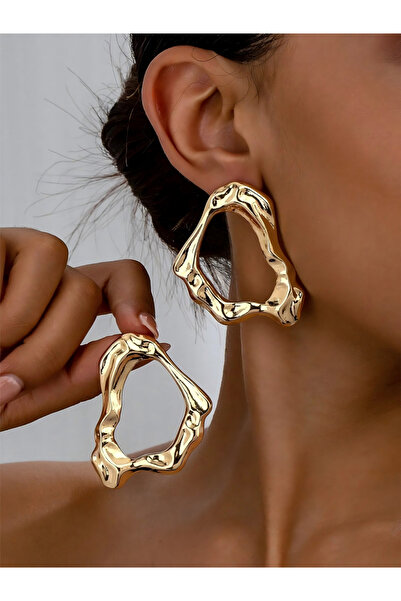 Take Two By Styli Women Chunky Hollow Earrings