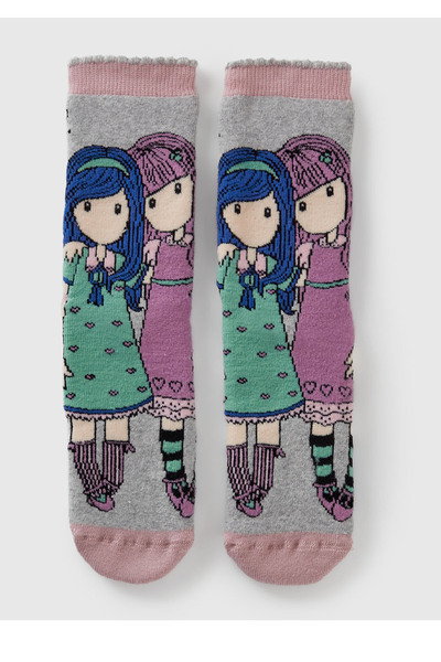 United Colors of Benetton Boy's Lilac Mix Character Printed Socks