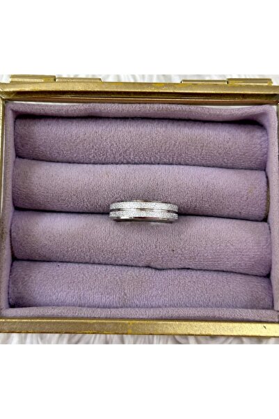 BY YASİN TOPÇU ✨ 💍   خاتم حجر أنيق ذو صفين |   الحجم 19