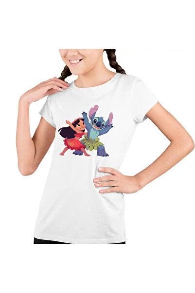 OEM Children's T-shirt Girls Lilo Stitch Hawaii Dance