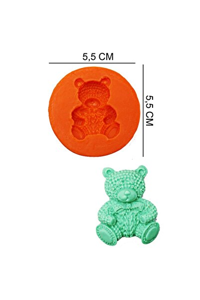 PASTA BELLİS Ayıcık Teddy Silikon Şeker Hamuru, Sabun, Mum Kalıp