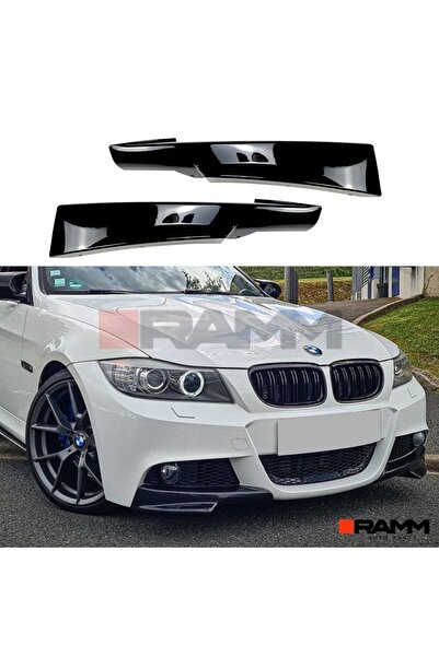 Universal BMW E90 LCI M-Tech Ön Tampon Flap Seti  Parlak Siyah