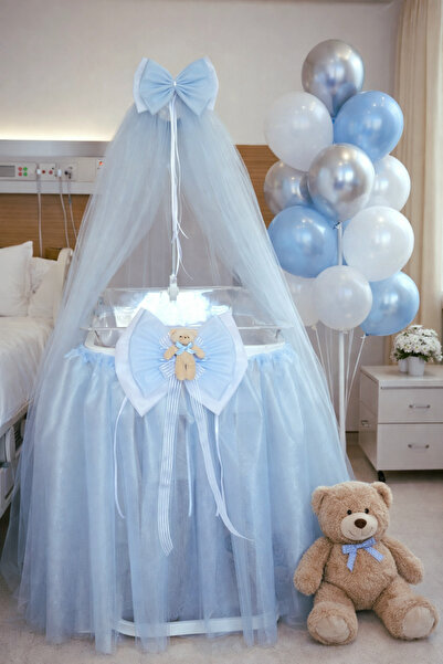 Mutlu Başlangıçlar طقم تزيين المستشفى - غطاء سرير - ناموسية - شريط زينة للسرير