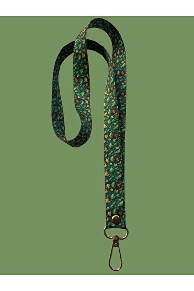 Staffy Πράσινο σκηνικό με θέμα τα φύλλα που περιστρέφονται, κορδόνι για γιακά