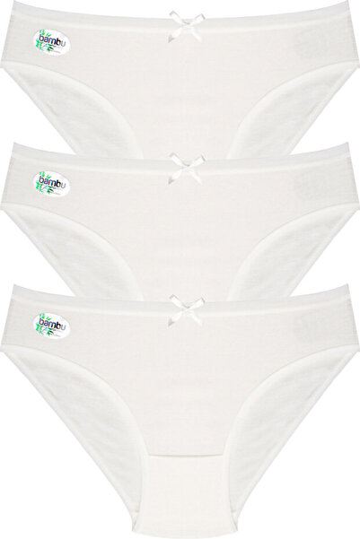 Tusebu Bamboo Women's White Panties 3-Pack – Soft, Stretchy, and Everyday Com...
