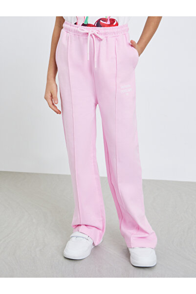 Styli بنطلون رياضي مستقيم الساق بتصميم ثنيات أمامية للفتيات المراهقات