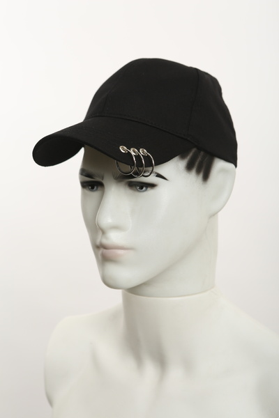 albamistore Unisex Piercingli Düz Renk Şapka