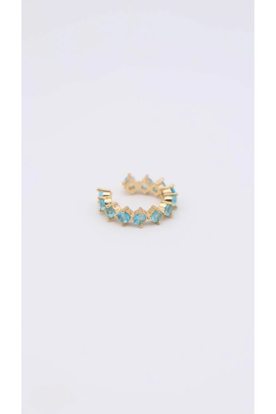 whitelove Shesra Mavi Taşlı Earcuff