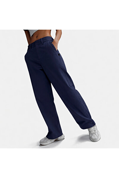 Nike Спортивний одяг Колекція Твіл тканина Snap Legs темно-синій Жіночі штани...