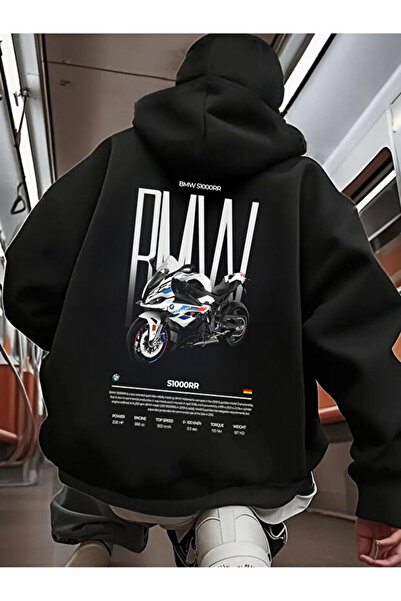 LAND MODA Kar Maskeli Ninja Unisex Sweatshirt Hırka 2iplik kalın polar