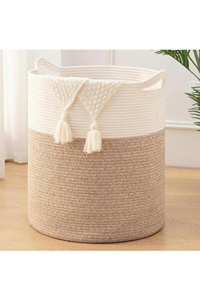 ModaCardin Jute Wicker Basket, Organizer Basket, Wicker Woven Basket 40cm X 35cm
