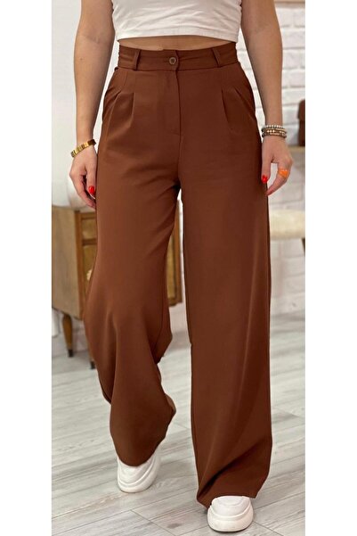 CIQULATA High Waist Basic Palazzo Pants