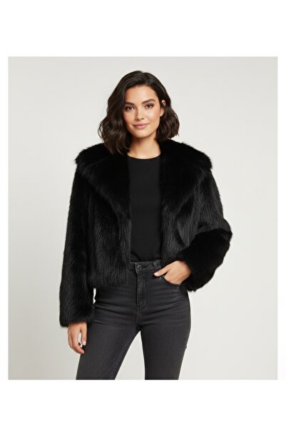 miss meril Meril kürklü kısa mont