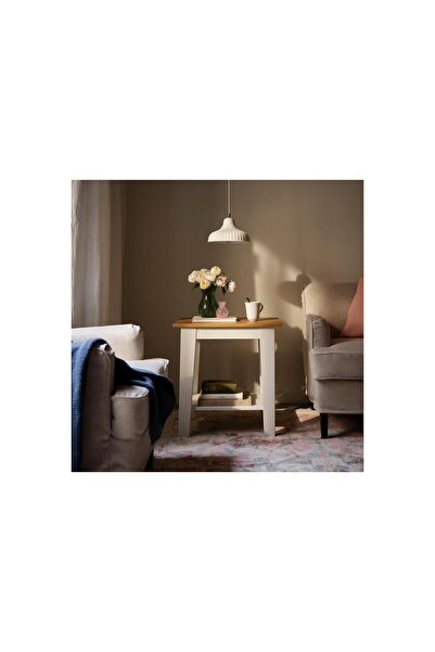 IKEA yan sehpa, beyaz, 59x40 cm