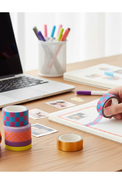 Evendi Set banda adeziva decorativa Washi, Mix culori