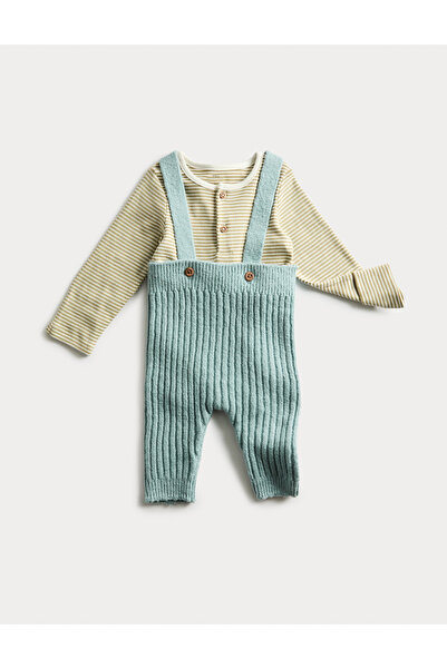 Marks & Spencer Saf Pamuklu Salopet Takım