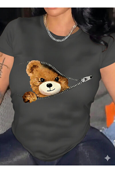 DAXİS Sportwear Company TRICOU OVERSIZE CU GULER ROTUND, CU DESIGN PENYA