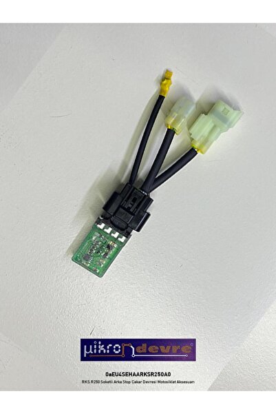Mikron Devre RKS R250 Uyumlu Soketli Arka Stop Çakar Devresi Motosiklet Akses...