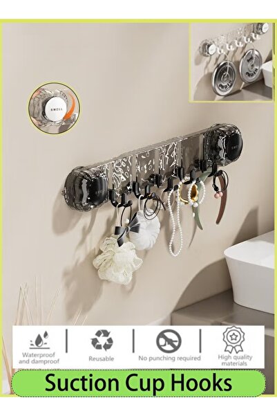 Generic Suction Cup Hooks Folding No Drill Removable Acrylic Shower Towel Hoo...