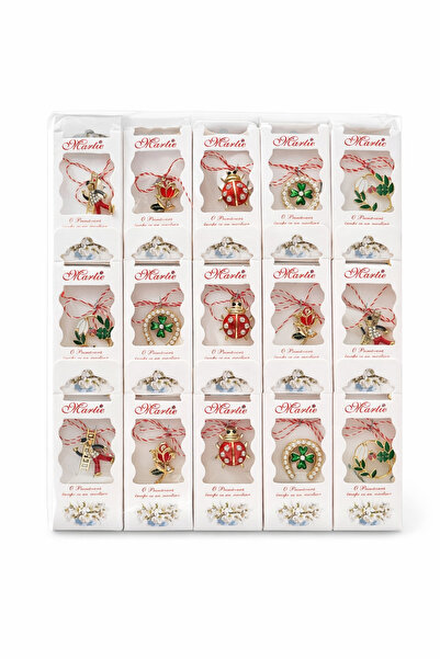 OEM Mărțișor cu Broșă Metalică și Șnur Tradițional, Ambalaj Elegant cu Mesaj,...