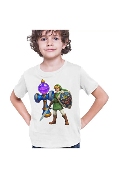 OEM Kids Boys Kendama Legend of Zelda Knight Epic Battle T-Shirt