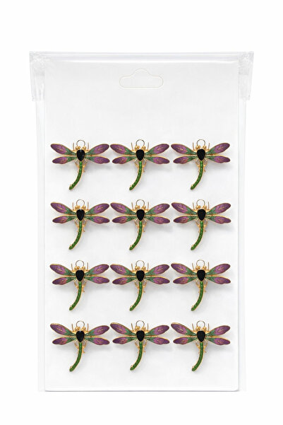 OEM Set of 12 Martisor brooches on presentation cardboard, 17x10 cm, March 1s...