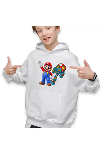 OEM Kids Boys Kendama Sweatshirt Super Mario Bros Galaxy