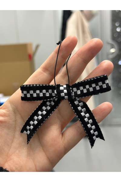 paşateks since 1995 şekil 1.5 cm Kilim Patterned Black and White Velvet Singl...