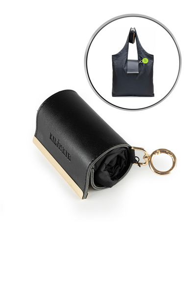 İMAKS حقيبة يد قابلة للطي من قماش الساتان مع مشبك عملي، حقيبة تسوق للشاطئ، حق...