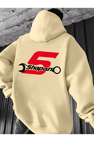 ELAN WEAR Sahpan Printed Hooded Tracksuit Set - Hooded Sweatshirt Bottom Top Set