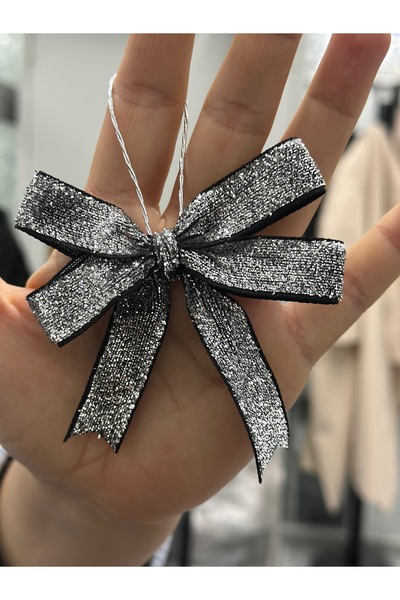 paşateks since 1995 şekil 1.5 cm Silver Glitter Velvet Bow – Set of 5 |   Han...