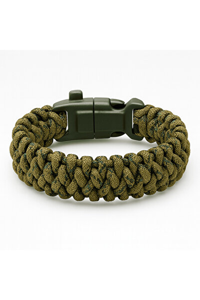 Tesbihane Compass Lighter Paracord Bracelet Keychain - Hunter Camo Pattern - ...