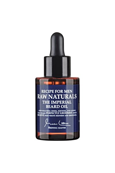 Raw Naturals Raw Naturals, The Imperial, Ulei de barbă, 100% vegan, Netezește...