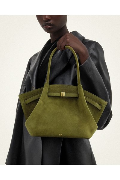 JW PEI Hana Medium-Sized Faux Suede Tote Bag - Green