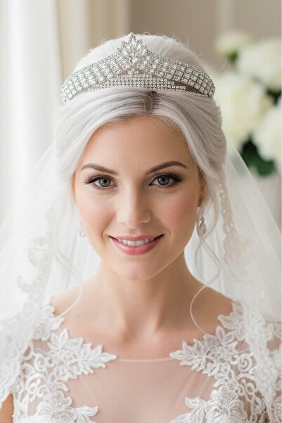 TAKIŞTIR Στέμμα νυφικού/χέννας/αρραβώνα/χρηματοκιβωτίου με πέτρες ζιργκόν