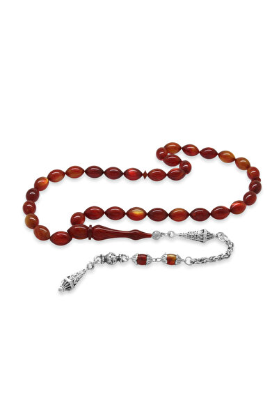 Tesbihane Katalin Tesbih - Non-Tarnish Metal Albanian Chain with Tassels - Pe...