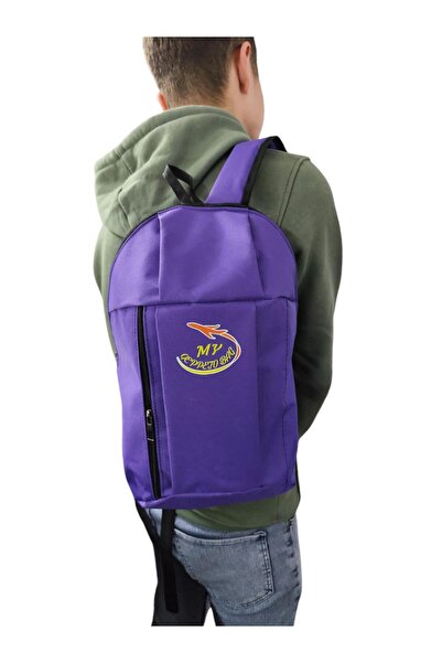 cantella Unisex Black Back Sports Hiking Camping Bicycle Bag 10 Lt