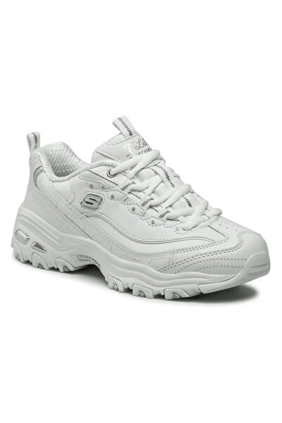 SKECHERS Women's White D'Lites Fresh Star Athletic Shoes EU 37.5
