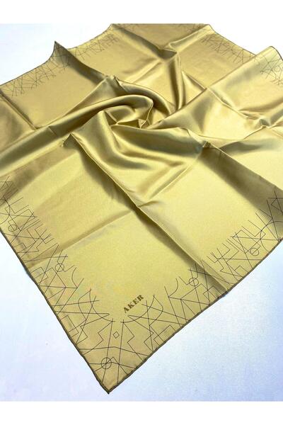 Aker Μεταξωτό μαντήλι Tivil 8157713 - 961 Κίτρινο Μίνιμαλ Μοτίβο